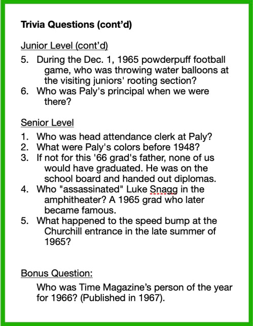 Third Page of Program